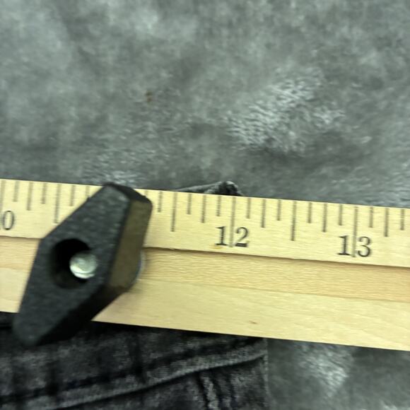 DENIZEN from Levi’s Women’s Jean Shorts Sz.25 Black Super High Rise Cut Off - Picture 5 of 8